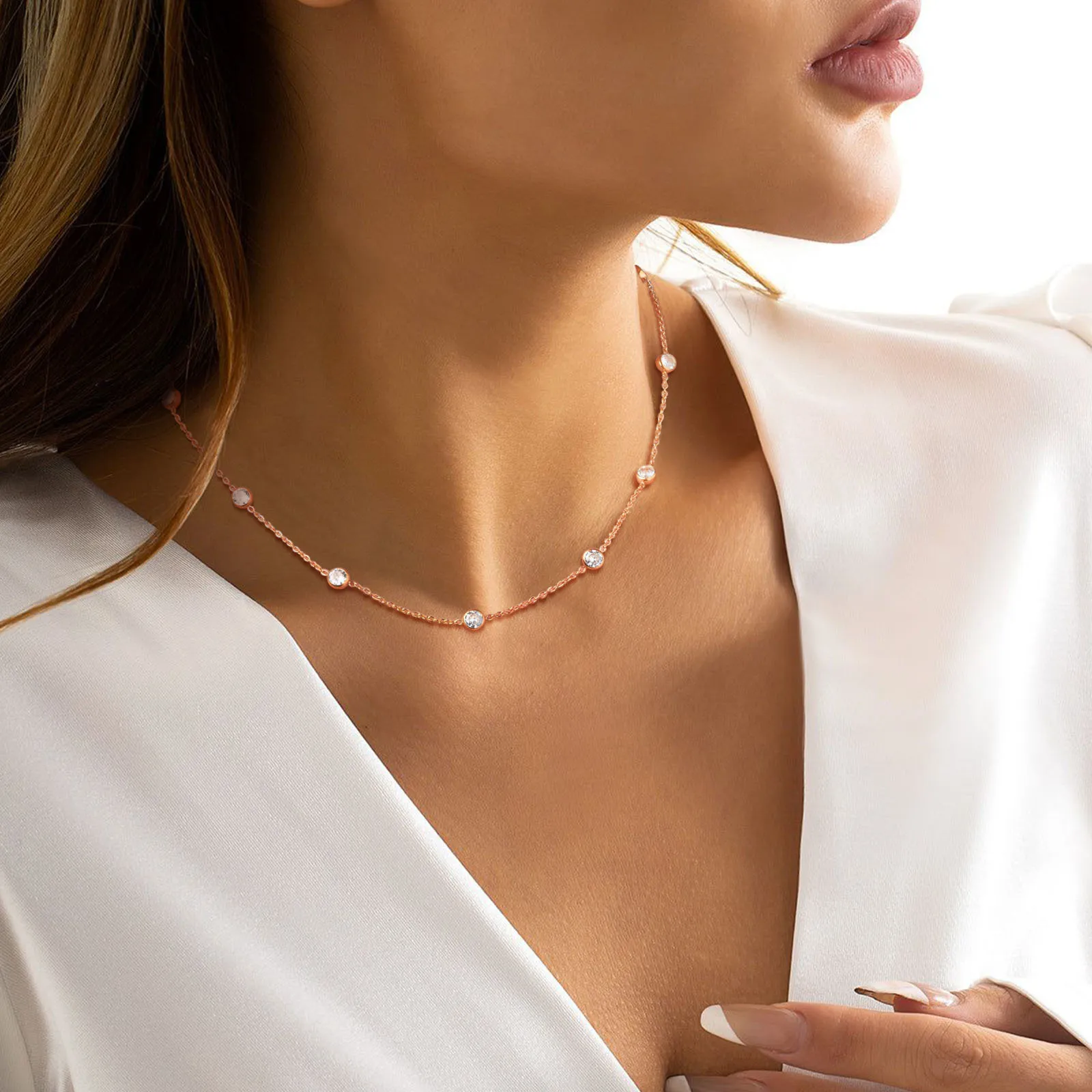 Decorazione Di Collana Geometrica Ciondolo Per Ragazze Catena Da Collo