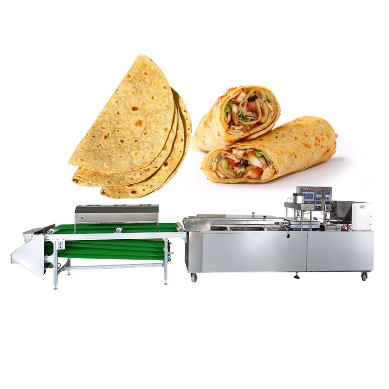 Macchina Per Tortilla Messicana Di Mais Taco Roti Maker Press Pane Grano Prodotto Tortilla Che Produce Farina Industriale Completamente Automatica