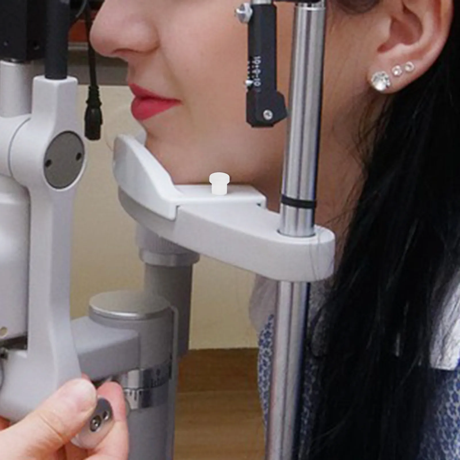 Optometry Forehead Rest 1Pair Optical Chin Rest Paper Pin Quality Plastic Lamp Paper Pin ...