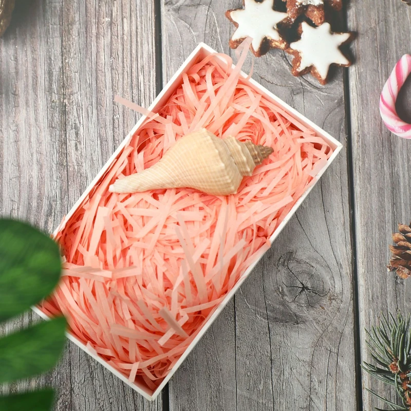 Gift Box Filler 100g Colorful Raffia Shredded Paper Confetti Candy Boxes DIY Gift Box Filling Material Tissue Party Gift Packaging