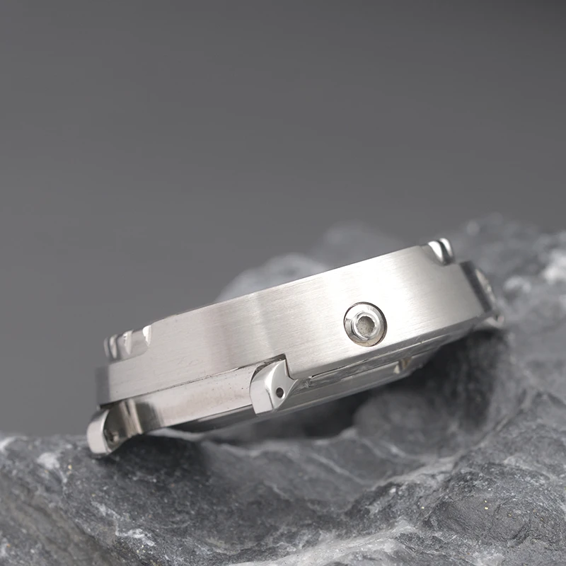 Enhanced Waterproof Tuna Canned Watch Case with Transparent Back Cover
