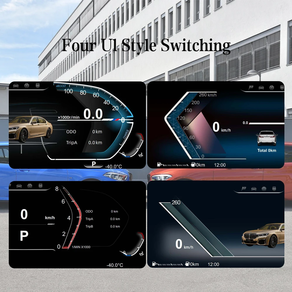 12.3인치 1920*720P LCD 디지털 대시보드 패널 클러스터 (BMW 3 4 시리즈 F30 F31 GT-F34 F32 F33 F36용) 가상 조종석