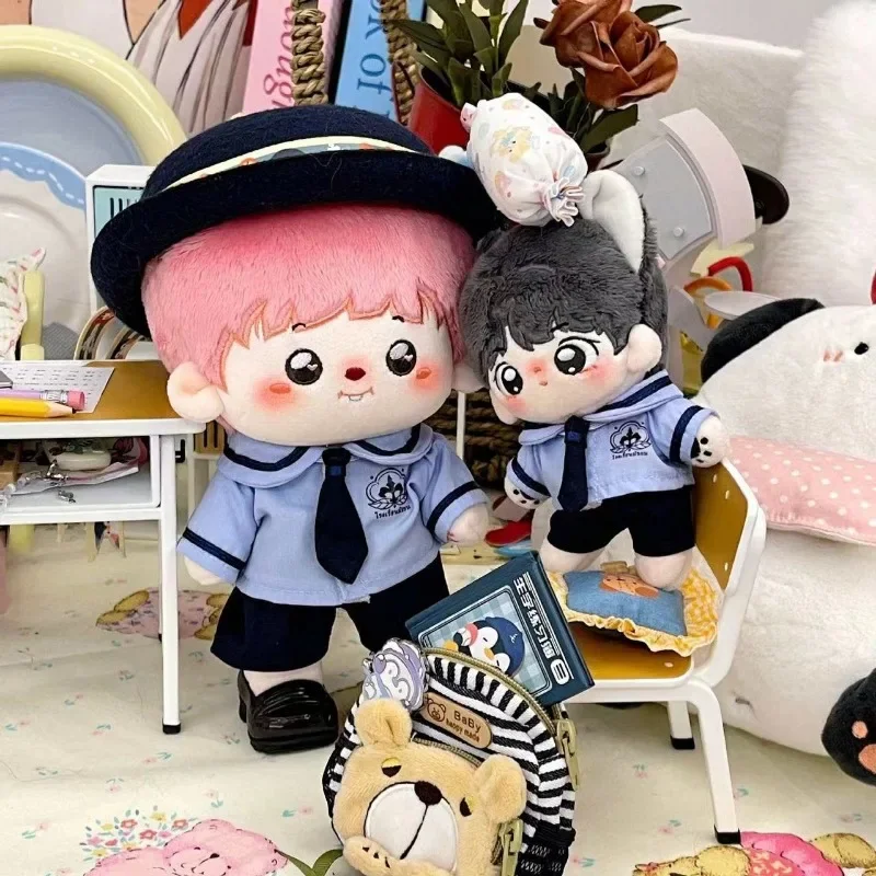 10cm 20cm baby clothes cute Thai school uniform set cotton doll changing without attributes 6