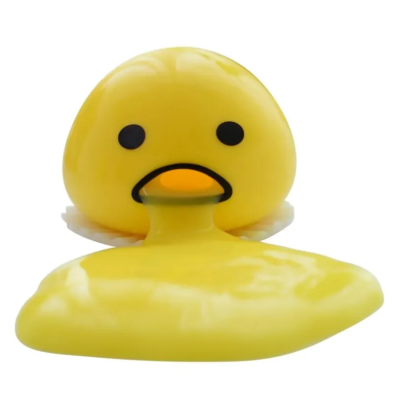 Puking Egg Yolk Stress Ball with Yellow Goop Relieve Stress Toy Funny Squeeze Tricky AntiStress Disgusting Egg Toy Kids Gift 6