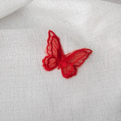 Butterfly 3D Lace Embroidery Patches - Set of 5 for DIY Clothing and Headwear Accessories