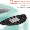 Gourmet EBM8103M Programmable Bread Maker Machine 3 Loaf Sizes, 19 Menu Functions Gluten Free White Wheat Rye French and m 3