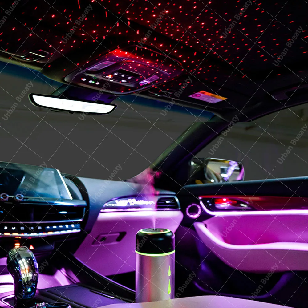 Silent Humidifier With projection USB Air Humidifier Car Mist DiffuserAir Freshener For Toyota GR Sport Yaris Cross Fortuner