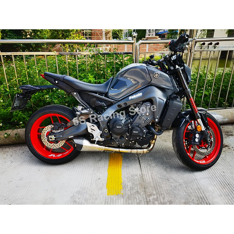 For YAMAHA MT09 FZ09 XSR900 Tracer 9 GT MT FZ 09 2020 - 2023 Motorcycle Exhaust Muffler Escape Front Mid Link Pipe With Catalyst - Image 3