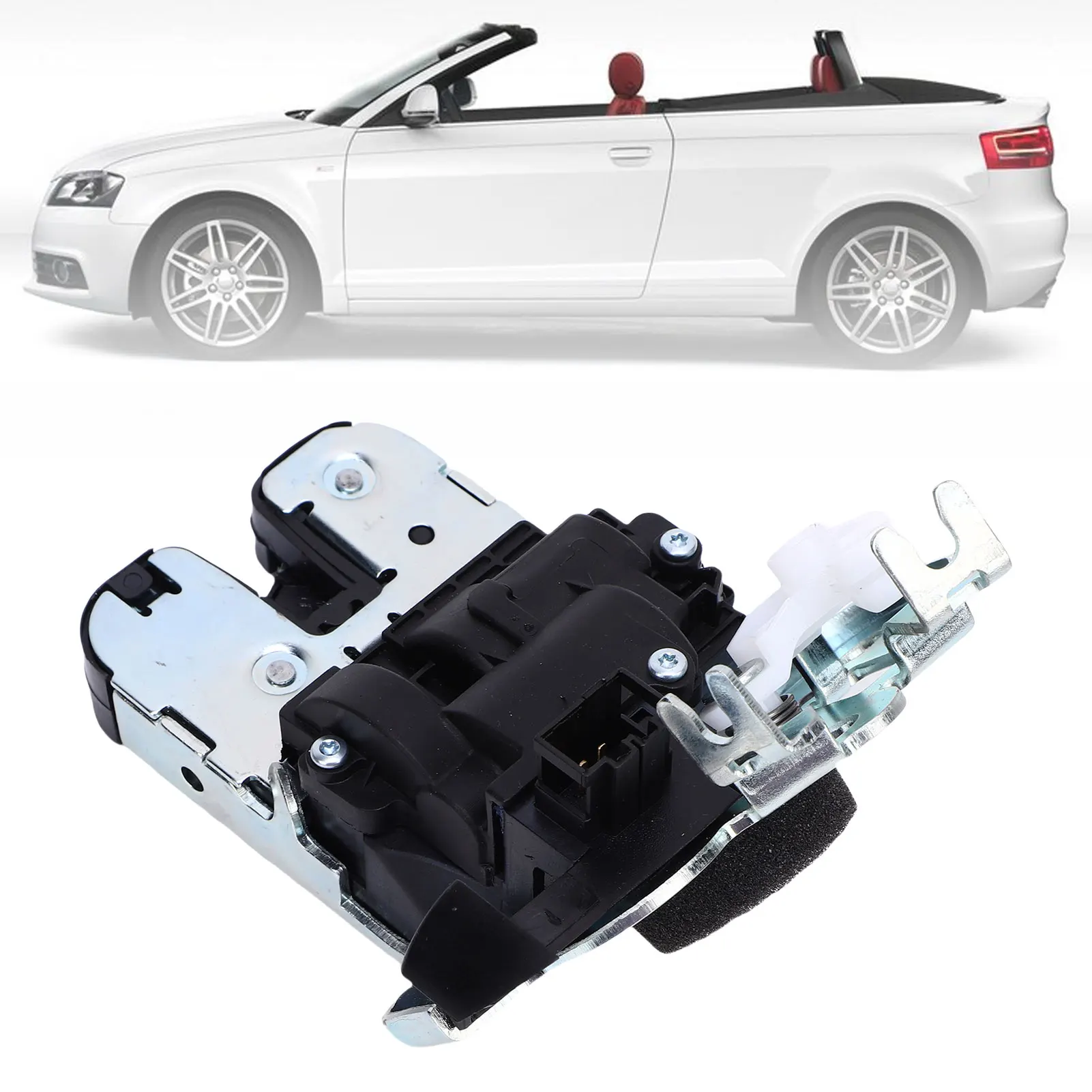 Trunk Lock Actuator 8K9827505A SVW126 4 Pin Replacement for 8P Cabriolet 2008-2013 Trunk Boot Lid Lock  Actuator