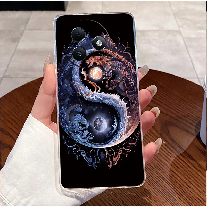 Clear Case with Cute Love Rabbit Cartoon - Luxury Soft Silicone TPU Cover