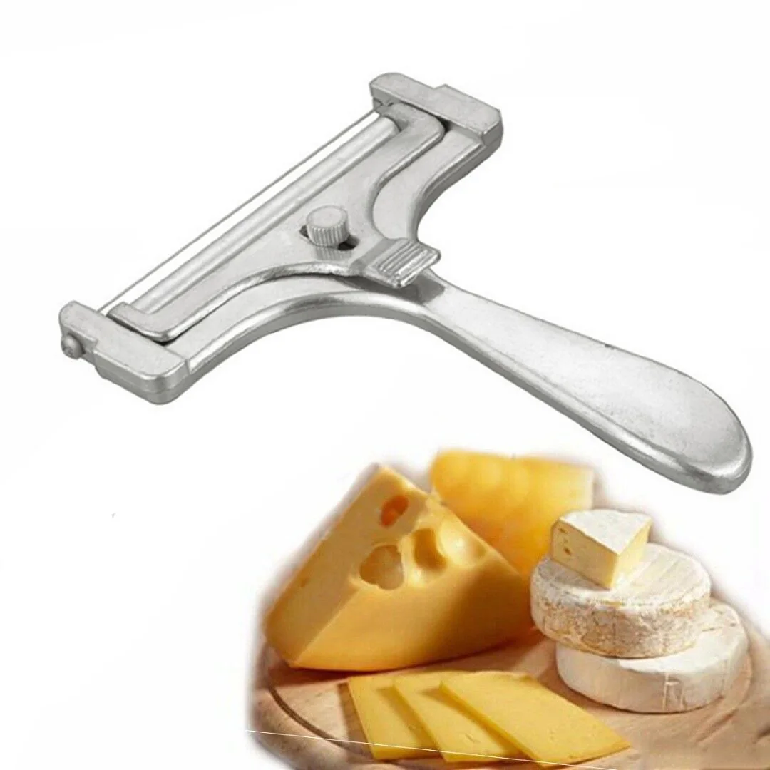1pc Cheese Butter Cutter Cheese Slicer Adjustable Grater Planer Aluminum Butter Nonstick Home Kitchen Slicing Tool cheese slicer cheese cutlery butter slicer