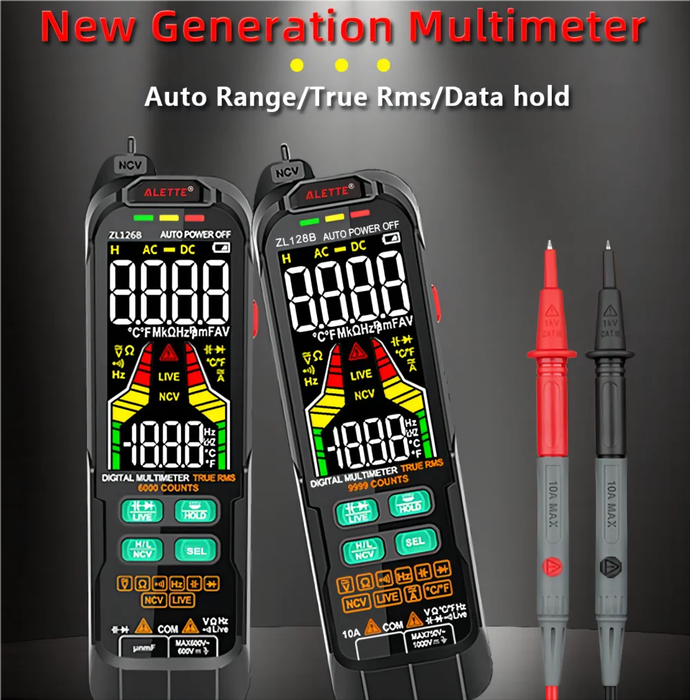 BSIDE 9999 Counts Digital Multimeter S10 S11 S20 Smart DC AC Voltage Capacitor Ohm Diode NCV