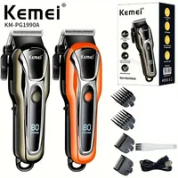 Kemei KM-PG1990A - Sleek Cordless Hair Clipper - Precision Electric Hair Trimmer for Men with Professional Barber Results 1