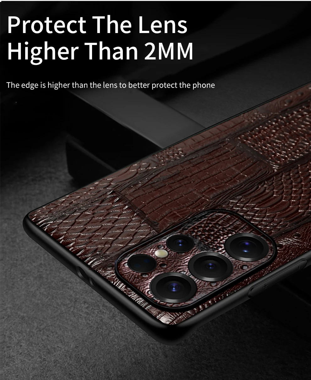 LANGSIDI Genuine Leather Retro Phone Case For Samsung Galaxy S 25 S25 S23 S24 Ultra S24 Plus S25Plus S25Ultra Luxury Back Cover S44db4820426e470ba04627940a1d5268b