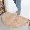 40×60CM Solid Half Moon Round Semi Circle Machine Washable Rubber Back Mat Home Bathroom Rug Bathroom mat set Ateez Christmas 3