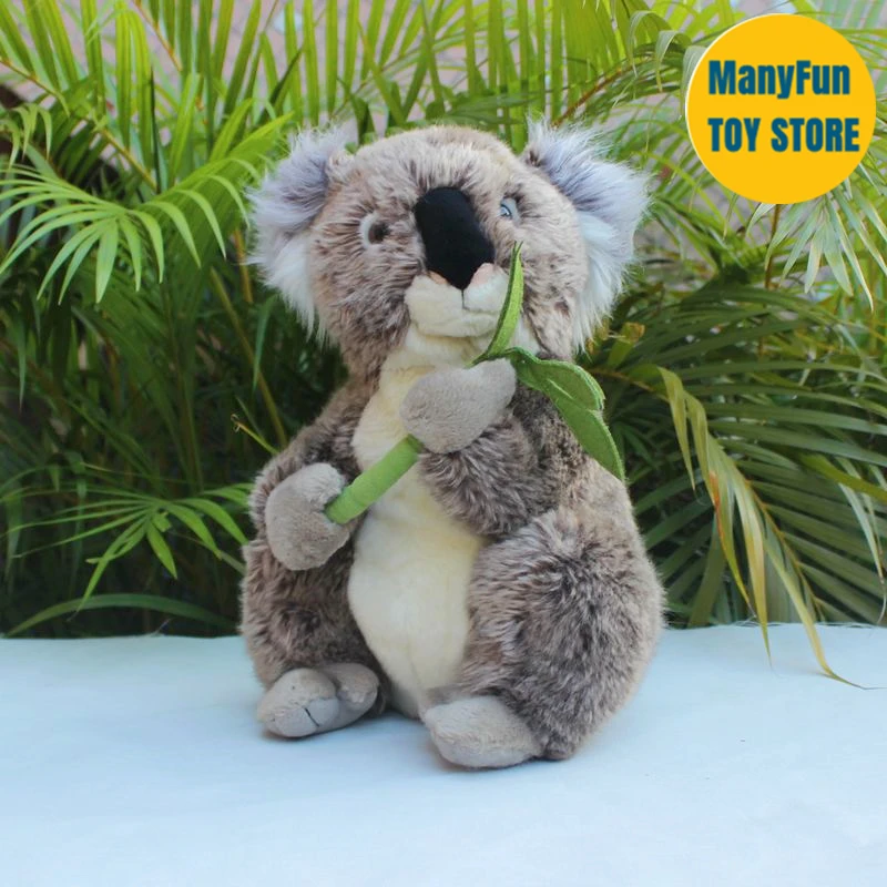Realistico Koala High Fidelity Anime Cute Plushie Koala Bear Peluche Animali Realistici Simulazione Bambola Di Pezza Kawai Toy Gifts