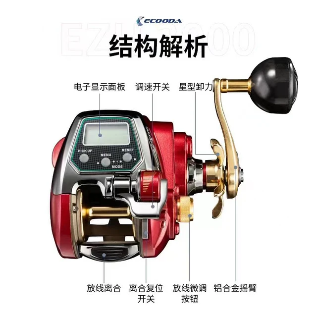 2022 Boat Trolling Electric Fishing Reel Can Buy 14.8V Battery Compatible  for Shimano and Daiwa Reel Baitcasting Sea Jig Coil - AliExpress