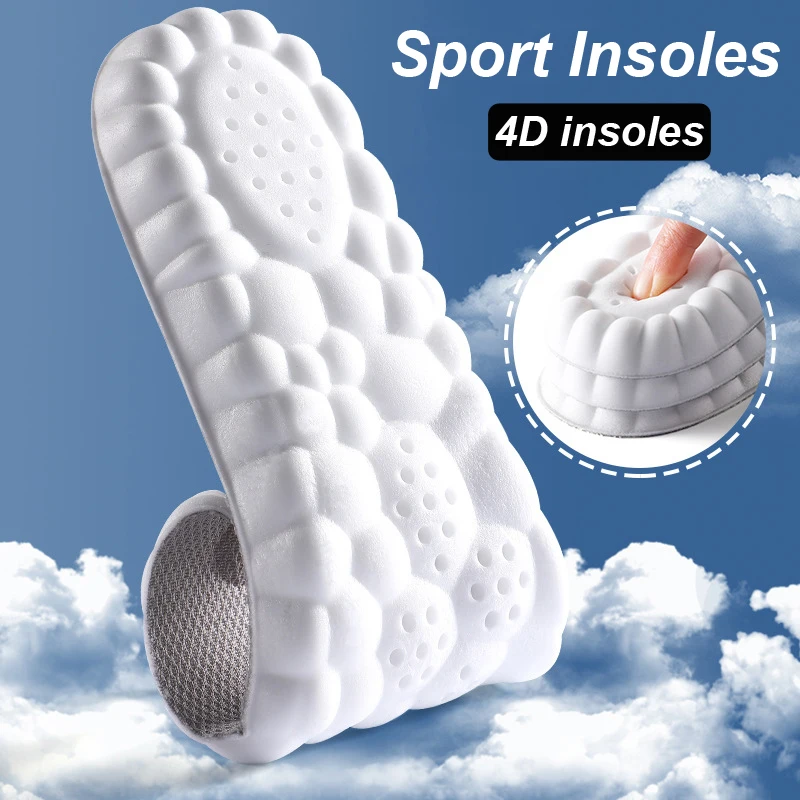 UnisexMemoryFoamInsolesforSportsShoesMenWomenDeodorantAbsorbSweatMassageInsoleFeet