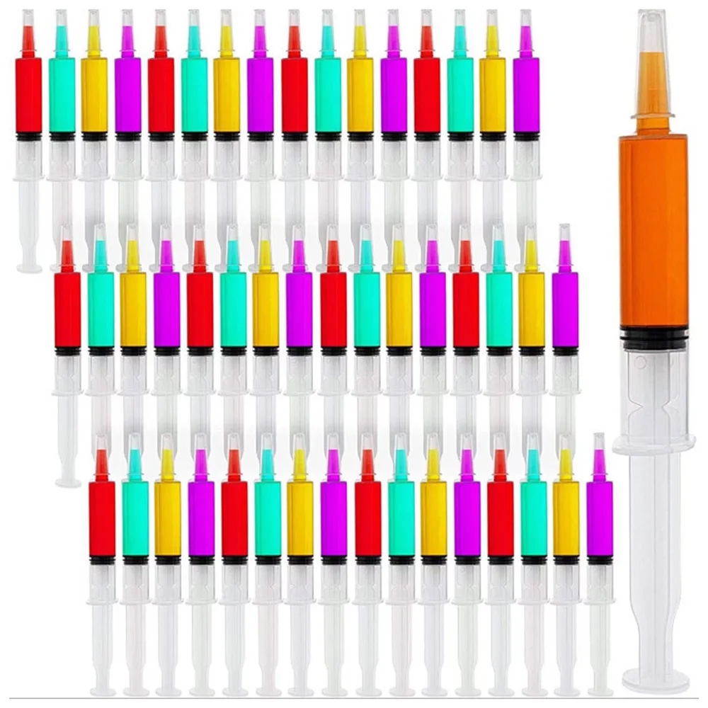 10 ml Plastic Syringes Jelly Reusable Syringes Durable Shot Containers for Nurses Graduation Bachelorette Parties