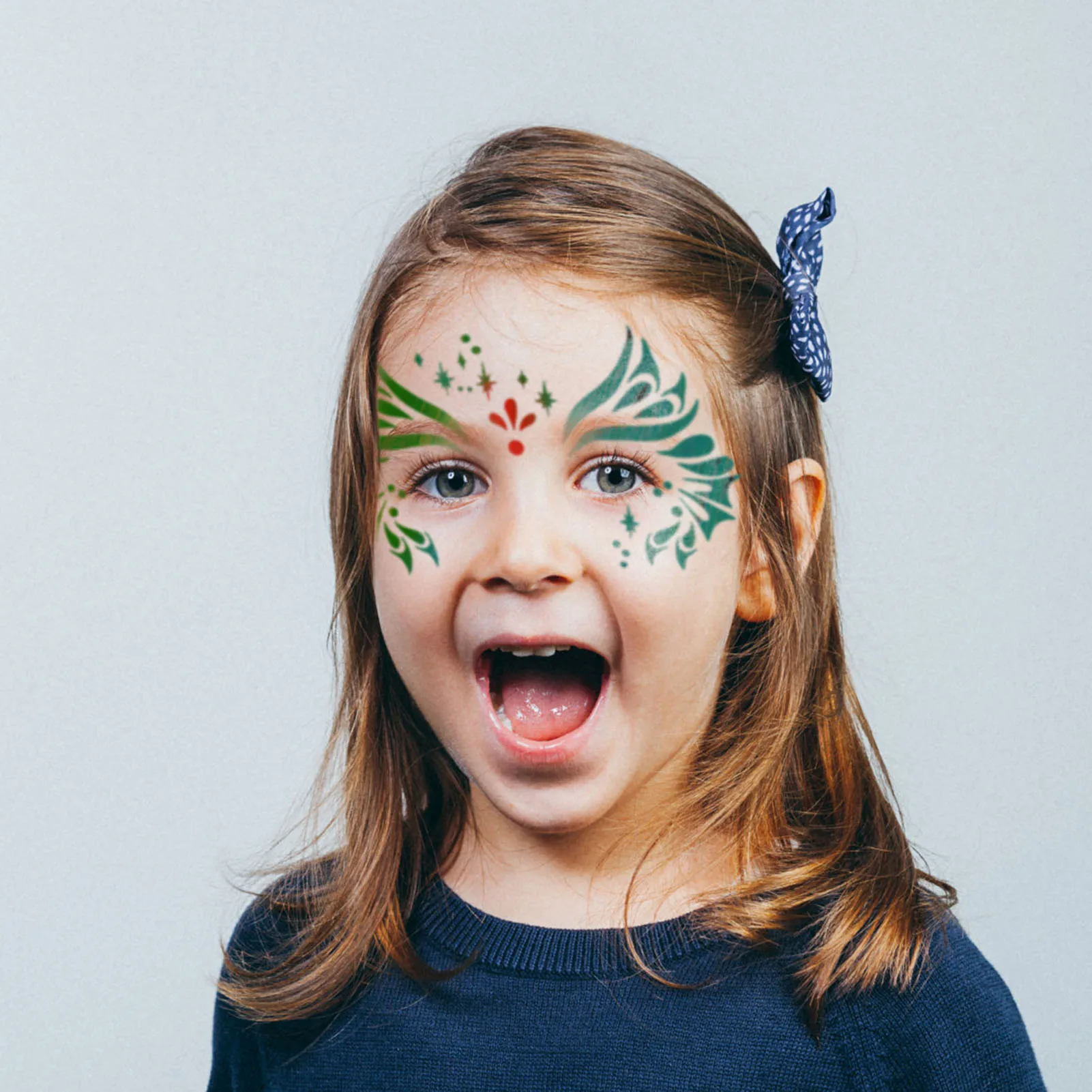 Children's Painted Face Template Reusable Face and Body Paint Stencils Tools Kids Holiday Party face painting template
