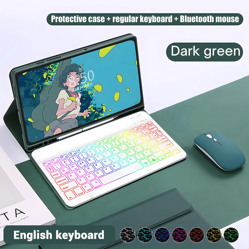 Wireless Keyboard Case with Free Mouse