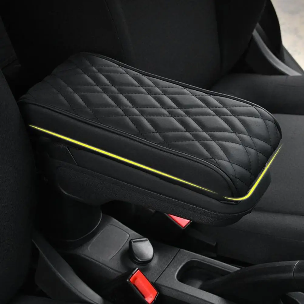 PU Leder Auto Armlehne Matte Mittelkonsole Armlehne Schutz Kissen Für MINI Cooper F55 F56 F57 Auto Armlehnen Lagerung Box Pad – Detail 8