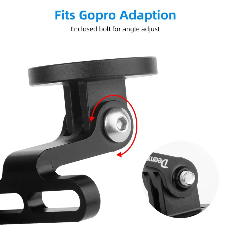 Compact Bicycle Stopwatch Stand Stem Head Mount Aluminum Headlight Holder For GoPro Joint For Garmin Bryton Wahoo Stopwatch