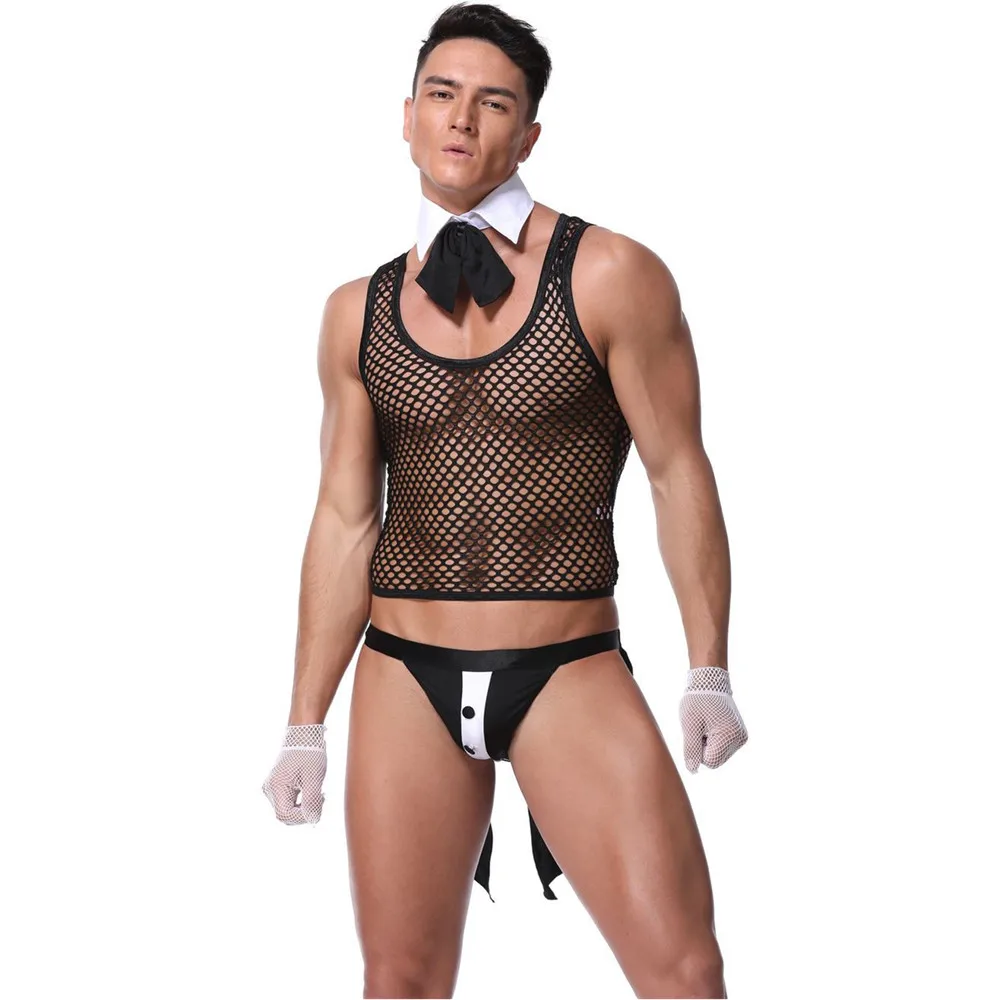 Sexy Male Underwear Men Erotic Uniforms Police Waiter Doctor Roleplay Porn Costumes Nightclub Outfit Husband Date Lingerie Set men lingerie set