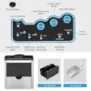 Maker Machine with Water Cooler Dispenser Combo, 48LBS/24H, S-M-L 3 Sizes Bullet Ice, Fast 6 Mins, 5LBS Ice Storage Basket, 2 Wa 5