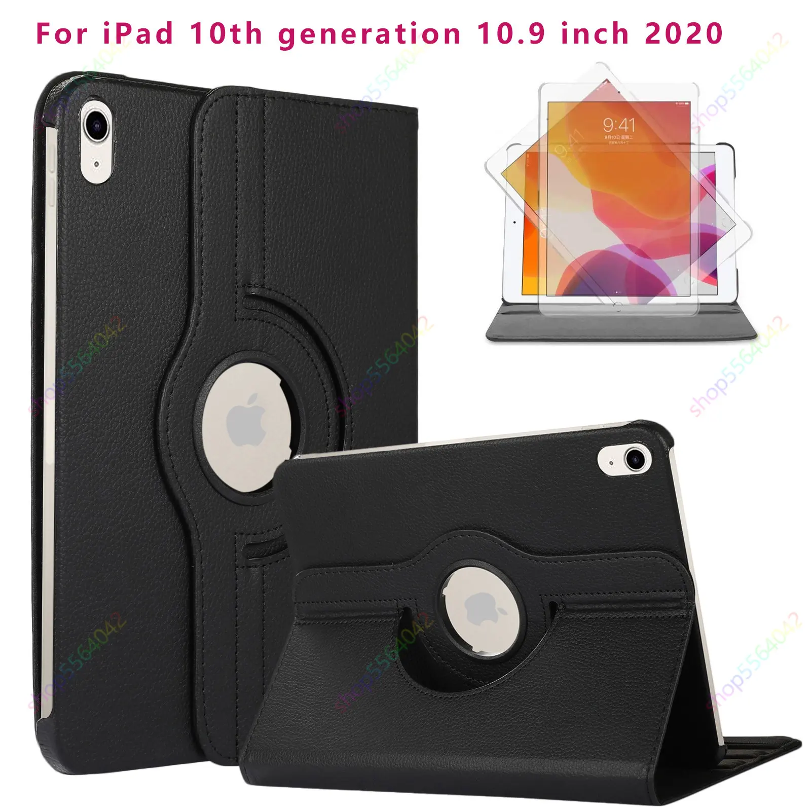 ELEHOLD Rugged Case for iPad 10th Generation 10.9 (2022) Three-Layer  Protection Portable Folding Handle Grip 360° Rotating Kickstand Bracket  Shockproof Hybrid Cover For iPad 10th Gen 2022,Red 