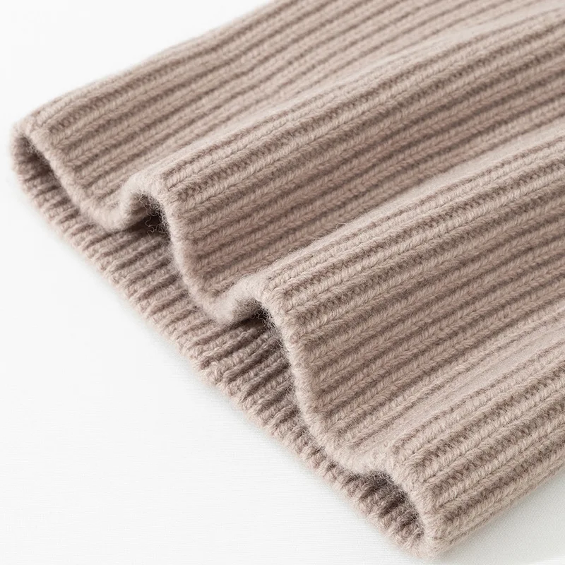 Knitted Pure Wool Beanies Winter Warm Unisex Hat Minimalist Fashion Neutral Colors 5
