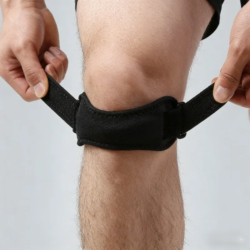 1PC Patella Knee Strap Adjustable Knee Brace Patellar Tendon Stabilizer Support Band for Soccer Basketball Running Jumpe Cycling
