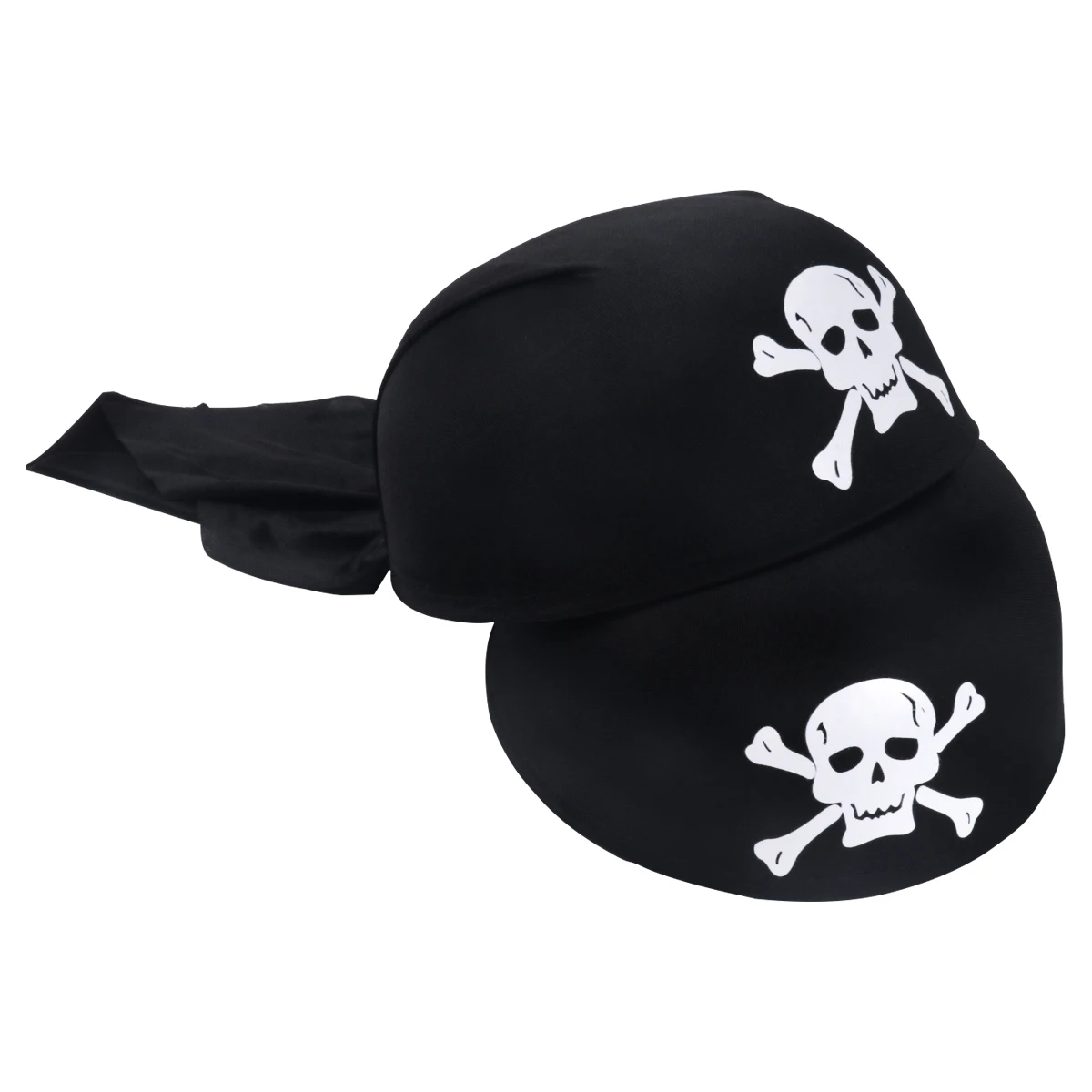 1/2set Pirate Skull Hat And Eye Patches Halloween Captain Cap Headband Cosplay Costume Accessories Prop Kid Birthday Party Decor party hat,birthday headband set,yacht captain hat