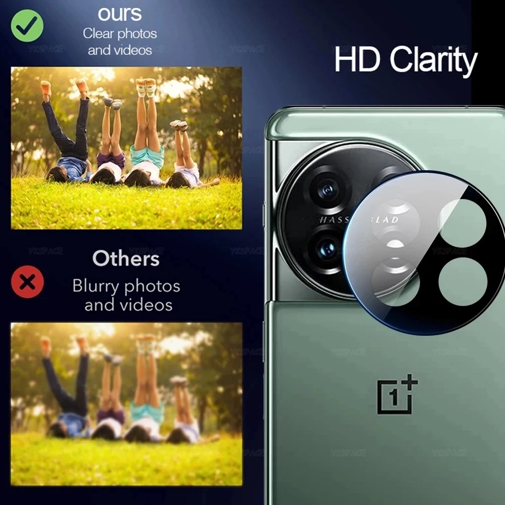 Premium 2-Pack 3D 9H Tempered Glass Camera Lens Protectors