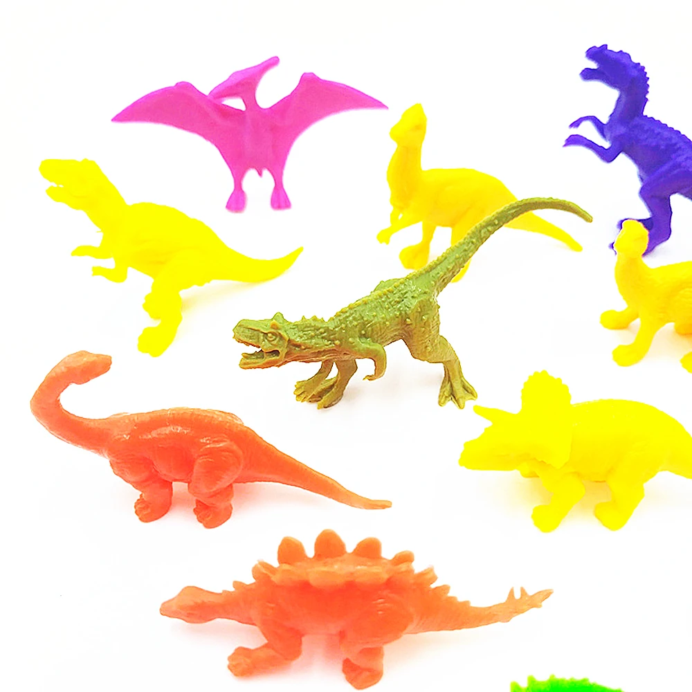 20/50/100pcs 13 Stile Mini bunte Dinosaurier Spielzeug für Kinder Geburtstags feier zugunsten Piñata Füller Karneval Party Belohnungen Geschenk paket – Detail 5