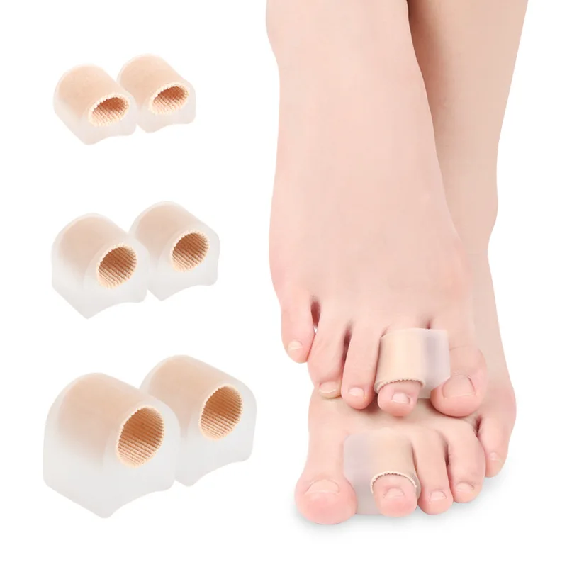 1 Pair Thumb Fiber Toe Cover SEBS Big Foot Bone Overlap Toe Separator Correction of Hallux Valgus Relieve Toe Discomfort Etc