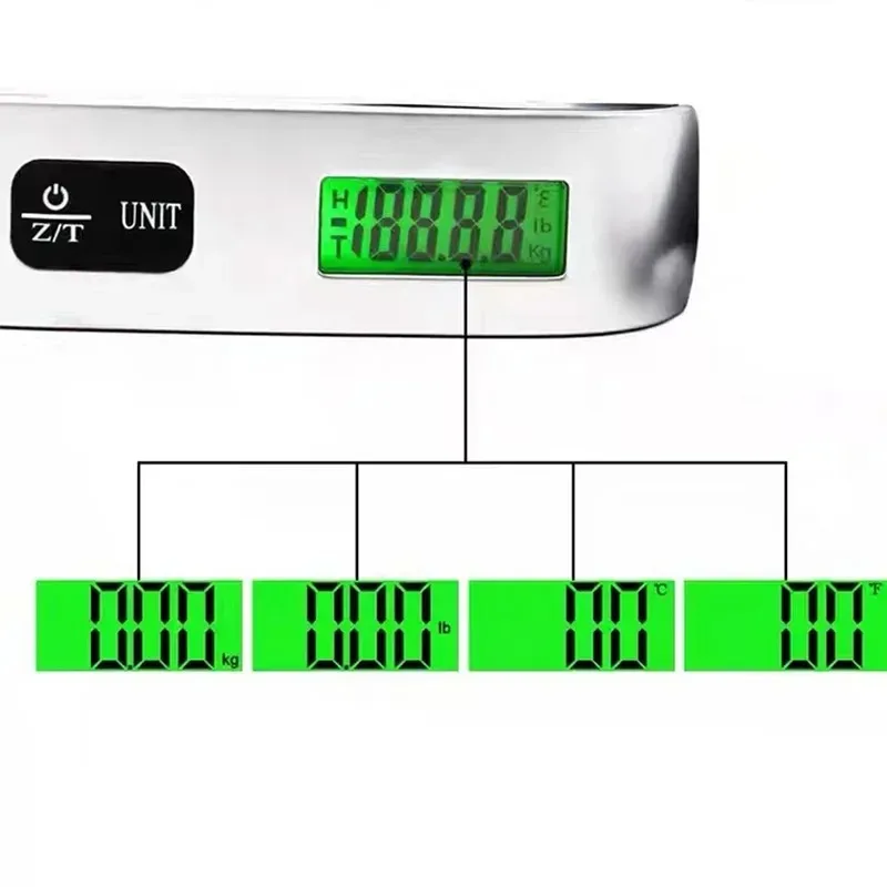 Compact Digital Travel Luggage Scale with Non-Slip Grip