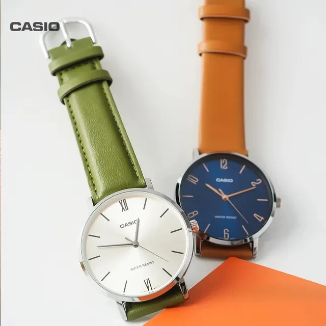 Casio MTP-VT01D Quartz Watch Large Dial Simple Hands Roman Digital Business Men's Authentic Steel Strap Men's Watch - Hình ảnh 5
