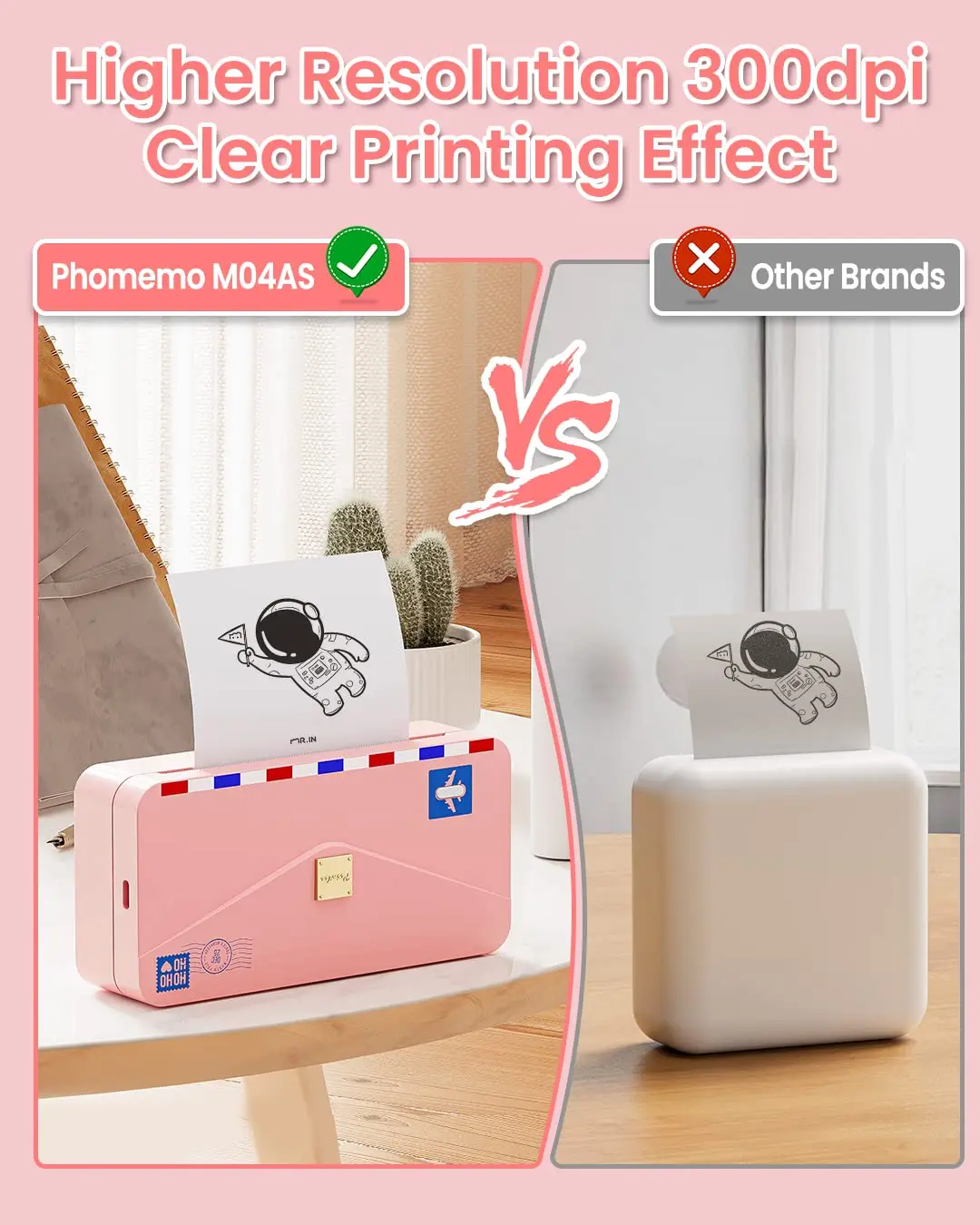 Phomemo-Bluetooth付きm04asサーマルプリンター,ミニフォトプリンター 