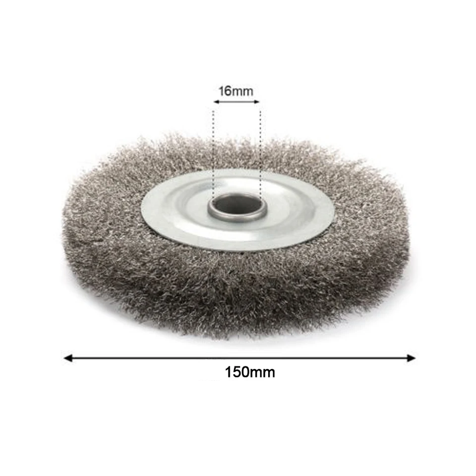 Brosse à Fil D'acier Inoxydable Pour Meuleuse - Roue à Sertir Pour ébavurage, Dérouillage, Polissage - 25,4 Cm (10 Pouces) - Diamètre 250 Mm