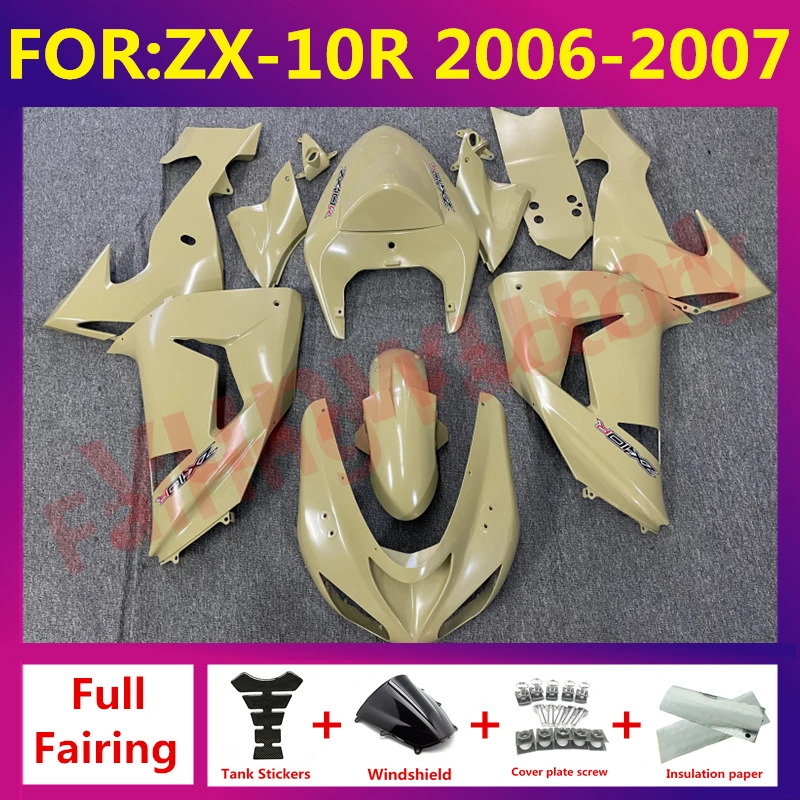 

New ABS Motorcycle Plastic Fairing kit Fit For kawasaki Ninja ZX10R 2006 2007 06 07 ZX-10R zx-10 bodywork zxmt fairings yellow