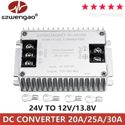 High - Power DC Voltage Step Down Converter - 360W 24V to 12V Adjustable Buck Transformer - Without ACC (20A)