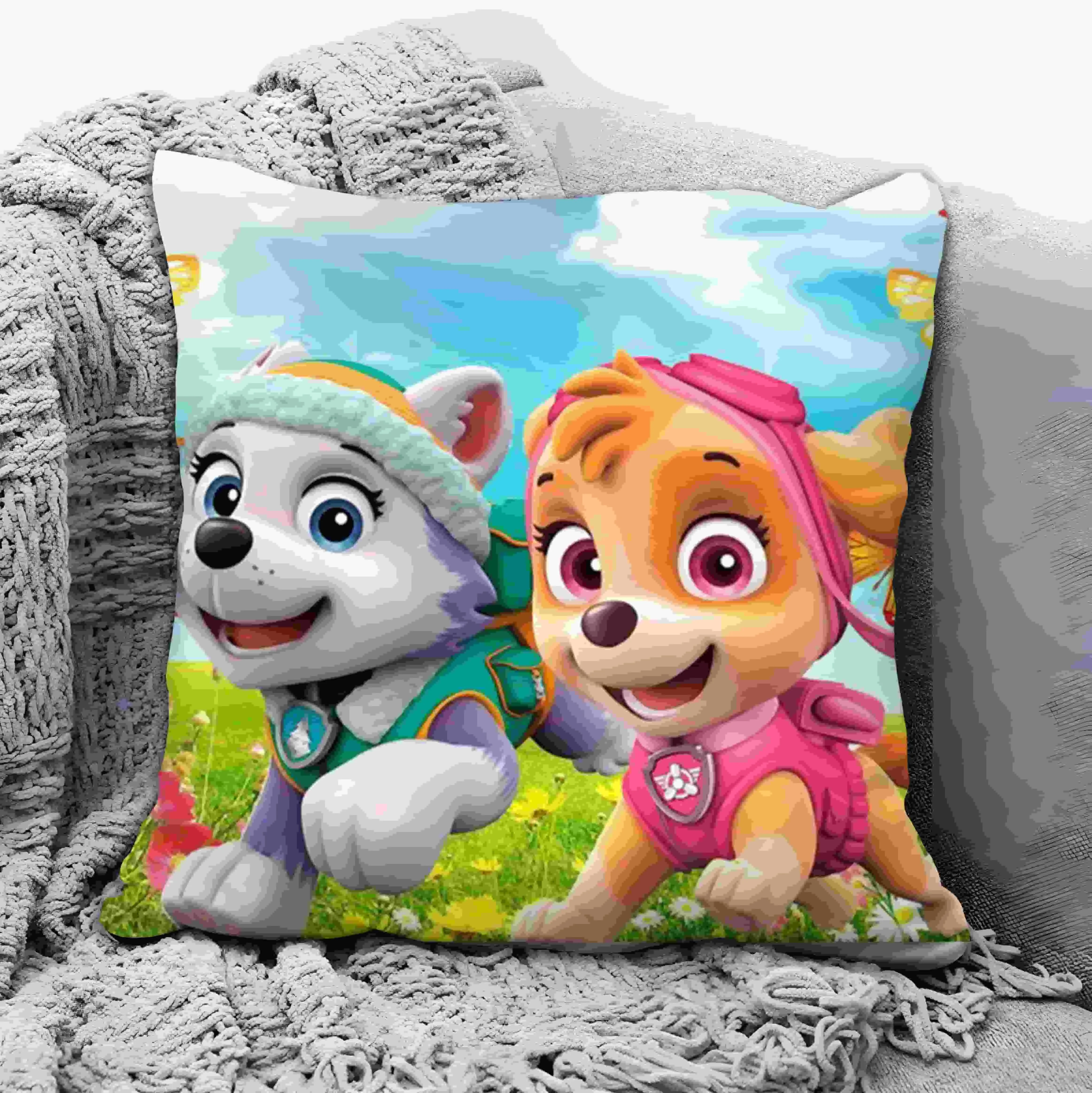 Cartoon Square Pillow Awaii Anime Soft Waist Sofa Cushion Printing Throw Pillow Throw Bedroom Pillows Cute dog
