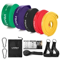 Lixada 5 Packs Pull Up Assist Bands Set Resistance Loop Bands Powerlifting Workout Exercise Stretch Bands and Carry Bag - Image 2