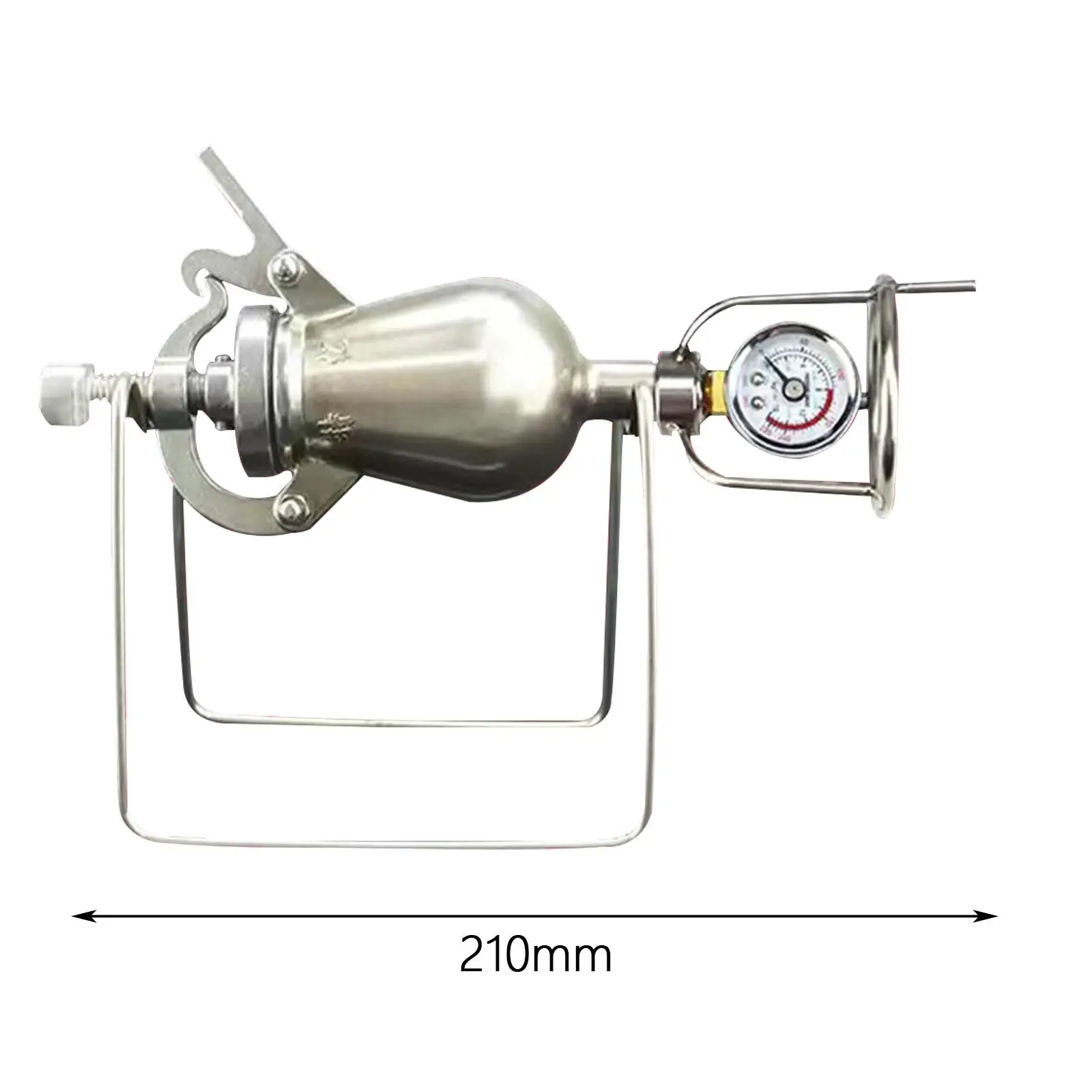 Hand Cranked Popcorn Machine Gourd Type Kitchen Gadgets Stainless Steel Popcorn