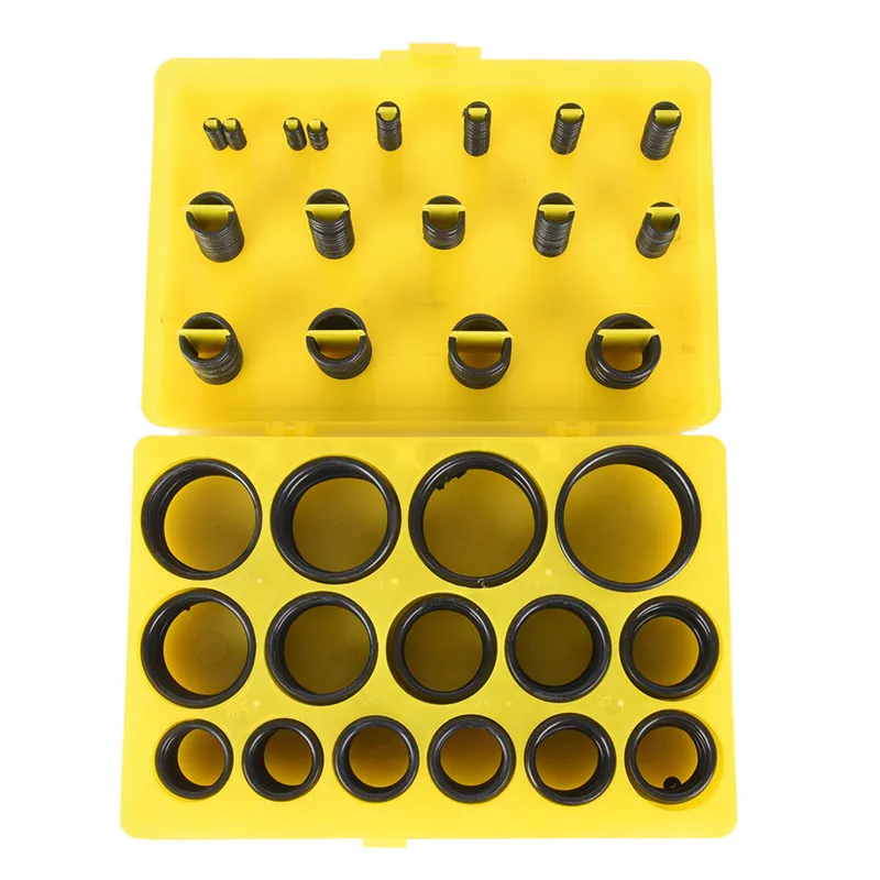 Rubber Seal Gaskets Engine Gasket Kit Replacement Gasket Set Nitrile Rubber O Ring 386pcs Black Universal NBR O Ring Seal Kit 30 Different Sizes Rubber O-ring Sealing Gasket Assortment Set For Car 23.5x16x4cm