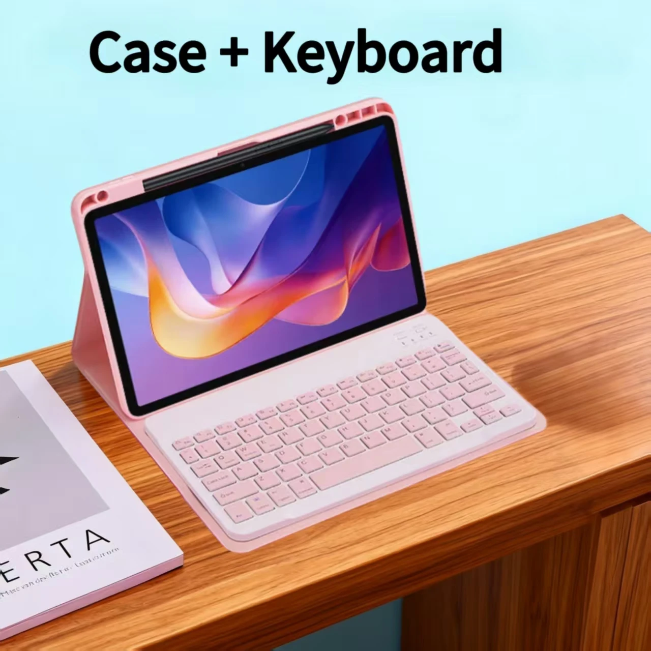 Xiaomi Redmi Pad 2 Premium Keyboard Cover with Removable Wireless Bluetooth Keyboard