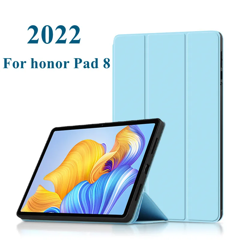 

Tri-fold Case For Huawei honor Pad 8 HEY-W09 12" Magnetic Smart Funda For Honor Pad 8 12 inch Protective Tablet Cover