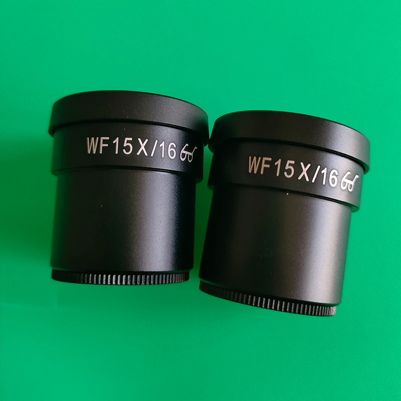 1PCS 2PCS WF15X/16 15X Wide Field Eyepiece For Binocular Trinocular Stereo Microscope 30MM Installation Interface Size