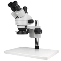 Simul Focal Industrial Trinocular Stereo Microscope Digital Magnification Continuous Zoom 7X - 45X For Phone Repair Soldering 2
